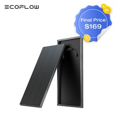 EcoFlow 2PCS 100W Rigid Solar Panel with IP68, High Efficiency Solar Modules