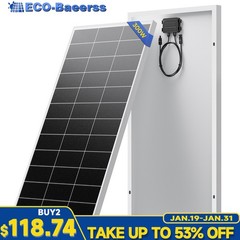 300W Mono Solar Panel 12V Power Charger Home Boat RV Car Off-Grid Battery Power