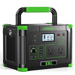 519Wh 500W Lithium Battery Portable Power Station for Outdoor Camping Supply