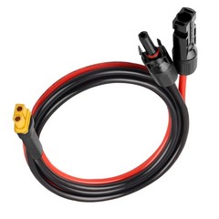 12 AWG 20 ft XT60 Female to Solar Connector Solar Panel Extension Charging Cable