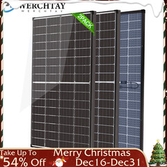 200W Bifacial 2Pack Solar Panel 12V Solar Battery Home PV Off-Grid Boat Solar RV