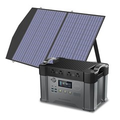 ALLPOWERS 2400W Portable Power Station Geberator + Solar Panel For Camping