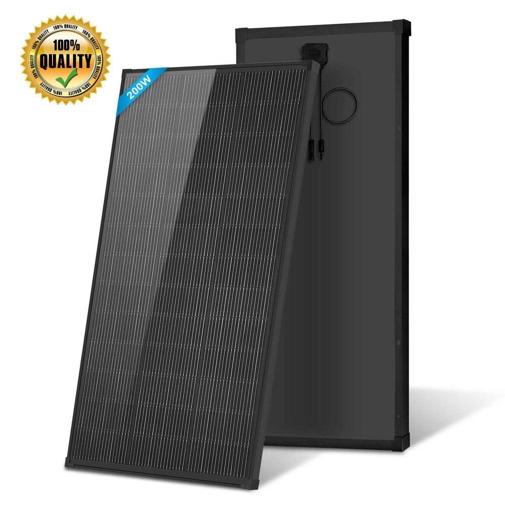 KingPWR 200W Solar Panel 18V N-Type Mono 18BB Roof RV Boat Off-Grid Battery