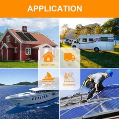 100 Watt 12 Volt Solar Panel Monocrystalline For Battery Charger Home Boat RV