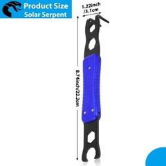 Tntleays Mc4 Disconnect Tool, Solar Serpent 5-in-1 Multipurpose blue