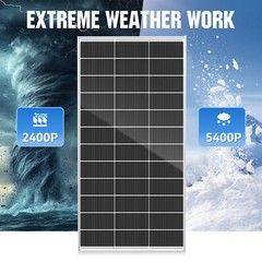 200W 400W Solar Panel Mono 12V Charging Off-Grid Battery Power RV Home Boat Watt