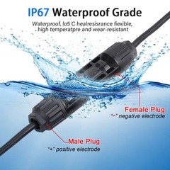 3M XT60 Female to Solar Connector Solar Panel Extension Charging Cable 12 AWG