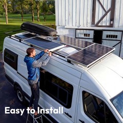 100 Watt Solar Panels, 10BB Monocrystalline 12V 100W Solar Panel, 23% High Ef…