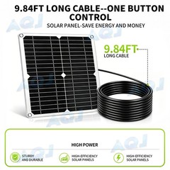 Solar Exhaust Fan, 25W Solar Panel with for Shed, Chicken Coop.Kitchen