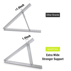 Adjustable Solar Panel Tilt Mount Brackets, Folding Tilt Legs, Compatible wit…