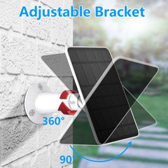 Waterproof Solar Panel Kit for Eufy Eufycam Cam E/2C/E/2 Pro w/9.8ft Power Cable