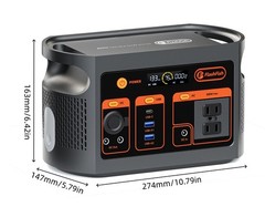 FlashFish E103 Portable Power Station 179Wh LiFePO4 Solar Generator for Camping