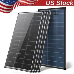 4PCS 200W Double Sided N-Type PV Panel 12V Outdoor Off-Grid Power Supply