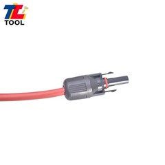 25 Feet 1 Pair 10AWG Black + Red Solar Panel Extension Cable Wire Connector