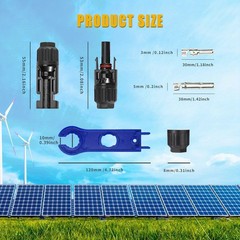 MC4 30A Y Branch Solar Parallel Cable with Connectors & Spanners RV Solar Panel