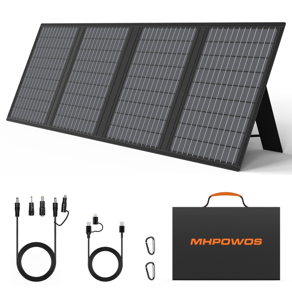 Solar Panel 60 Watt IP67 Waterproof Solar Charger for RV Camping Backpack Power