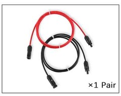 PV Cable Black+Red 2.5/4/6mm² 10-14AWG XLPE Extension Cord Male Female Plug