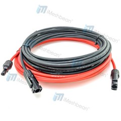 10AWG Solar Panel Extension Cable 30FT/50 FT PV Cable w/ Flexible Wire Connector