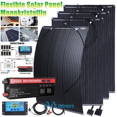 5000W Complete Solar Panel Kit with Controller & Inverter Home 110V Grid System