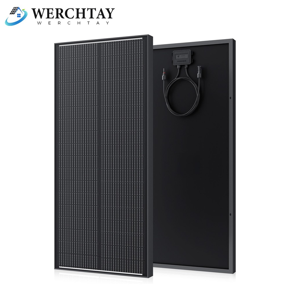 100W Watt Monocrystalline Solar Panel 12V N-Type 18BB RV Camp Home Boat OffGrid