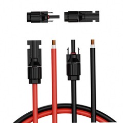 100ft 2-Color 10AWG 6mm² 2-PCS, Black/Red