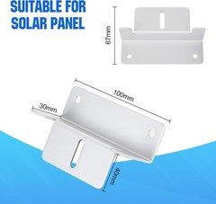 ECO-WORTHY 16x Solar Panel Z Mount Brackets Aluminum RV Boat Roof