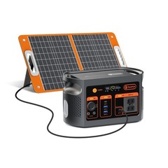FlashFish E103 179.2Wh Portable Power Station Solar Generator & 60W Solar Panel