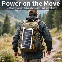 10W/15W 5V Solar Panel USB Waterproof Outdoor Camping Charger Phone Power Bank
