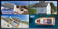 RVPOZWER 100W 200W 300W 400W 500W 1000W Bifacial Solar Panel 12V Mono Home Power
