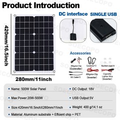 10000W Solar Power Kit 12V-110V/220V + 2pcs Solar Panels + 100A Controller
