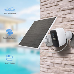 Solar Panel for Eufy Outdoor Camera, 5W Camera Solar Panel Charger Compatible…
