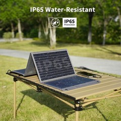 MHPOWOS USB Portable Solar Panel 40W Camping Backpacking Hiking Gear Equipment