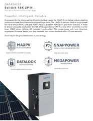 1 (ONE) Renon Xcellent Plus 16kWh with Sol-Ark 15K Hybrid Inverter