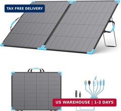220W Bifacial Portable Solar Panel for Power Station, 23.5% High Efficiency ETFE