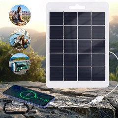 10W 20W USB Solar Panel Portable Power Bank Outdoor Camping Hiking Phone Charger
