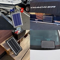 12 Volt Battery Charger Solar Powered Panel for Car Dump Trailer Boat Marine 12v