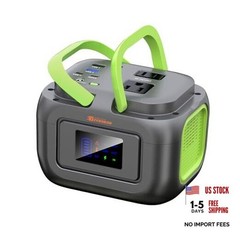 Portable Power Station 120W, 97.6Wh Backup Battery Solar Power Bank Green