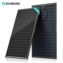 200W Watt Bifacial Solar Panel Mono 12V N-Type Home RV Camping Boat Car Off-Grid