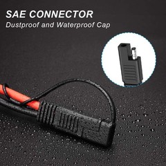 Weatherproof 10AWG SAE Solar Panel Connector Cable with Polarity Reverse Adapter