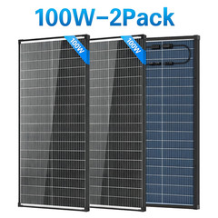 Bifacial 200W 400W Solar Panel Mono N-Type 18V PV RV Home Off-Grid Battery Power