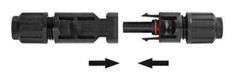 PV Cable Black+Red 2.5/4/6mm² 10-14AWG XLPE Extension Cord Male Female Plug
