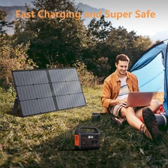 MHPOWOS Foldable Solar Panel 220W Panel Solar for Home Camping Solar Power Kit
