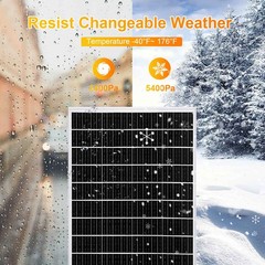 PFCTART 12V 200W 400W 2000W Solar Panel Battery Charge for Caravan Home RV Boat
