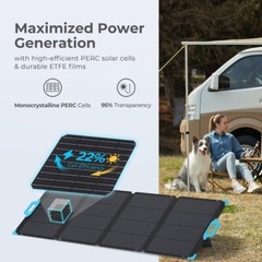 Renogy E.FLEX 220W Waterproof Foldable Portable Solar Panel w/ Kickstand Camping