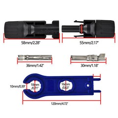 20 Pairs Male Female M/F Wire Cable Connector Set Solar Panel 30A Waterproof