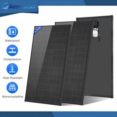 AeternaSol 400W(200W*2) Solar Panel 18V N-Type Mono 18BB Roof RV Boat Off-Grid