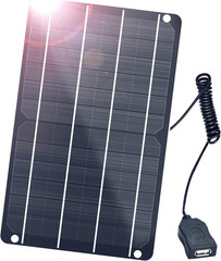 6W Mini USB Solar Panel, IP67 Waterproof Monocrystalline Module DIY Kit with PET