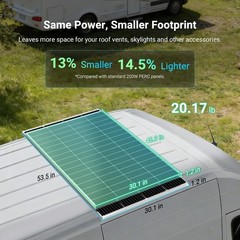HQST Solar Panel 200 Watt 12 Volt, High-Efficiency Monocrystalline PV Module