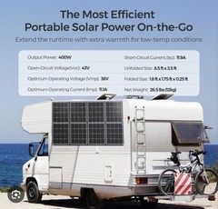 Renogy 400W Portable Foldable Monocrystalline Waterproof Solar Panel Blanket