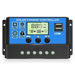 100W Solar Panel Kit Mono Cell Battery Power 20A Controller Roof Home Off-Grid